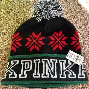 VS Pink beanie BNWT